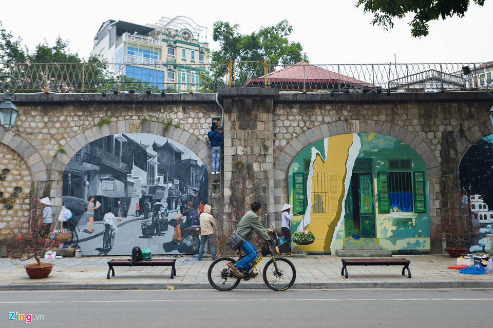 Phố bích họa xuất hiện giữa lòng Hà Nội